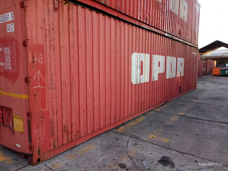 Kontener Morski magazynowy 40'HC(12m) używany (różne kolory)