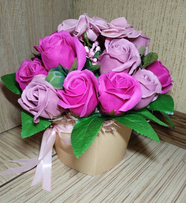 Букет мильні квіти "Ніжність" мильні букети подарунок