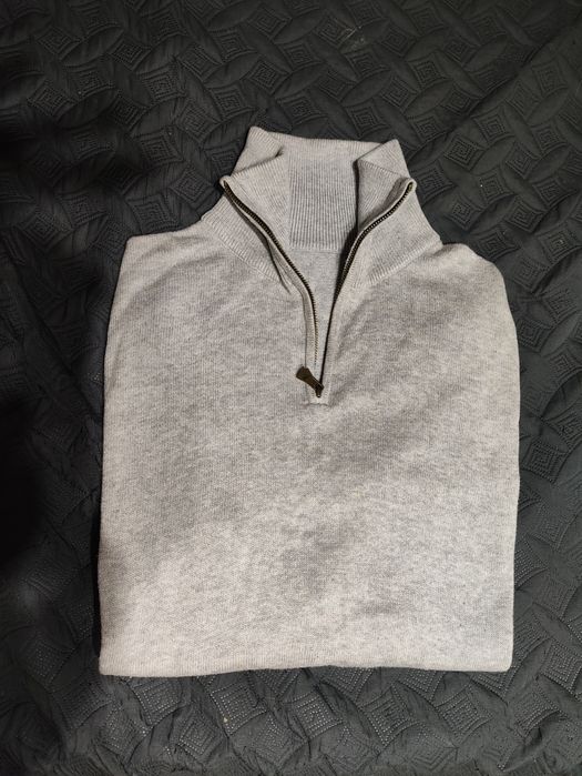 Camisola de malha, manga comprida, com fecho, Cacherel