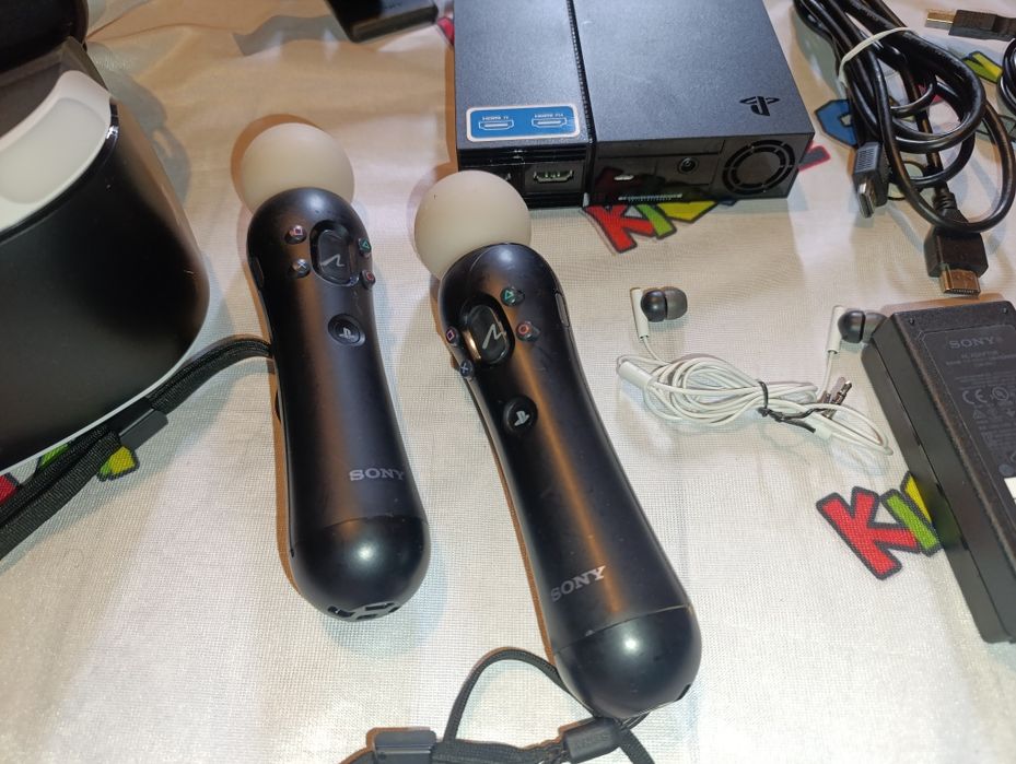 Gogle VR PlayStation 4 PS4+ kamera + 2 move. bogaty zestaw super stan