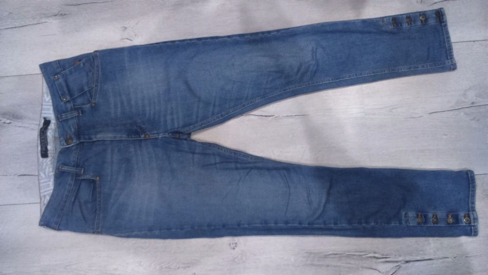 Spodnie ciążowe jeansy rurki M/L wysoki stan