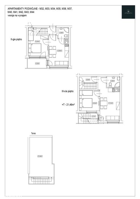 Apartament 350 m do morza przy lesie | 2 poziomy | taras na dachu