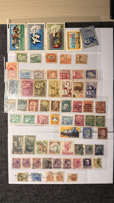 Duży zestaw znaczków Europy