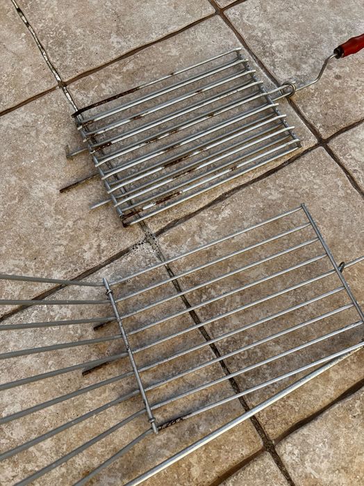 Conjunto de Grelhas para Churrasco Esmaltadas