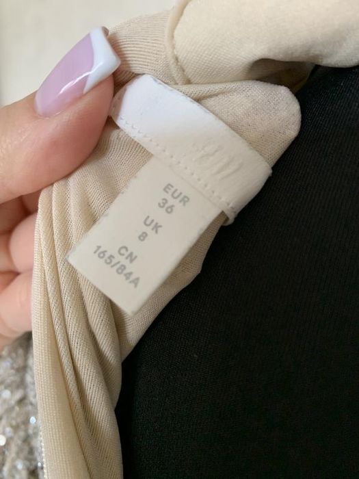 H&m святкова  весільна сукня паєтки 36 розмір s плаття із паєтками .