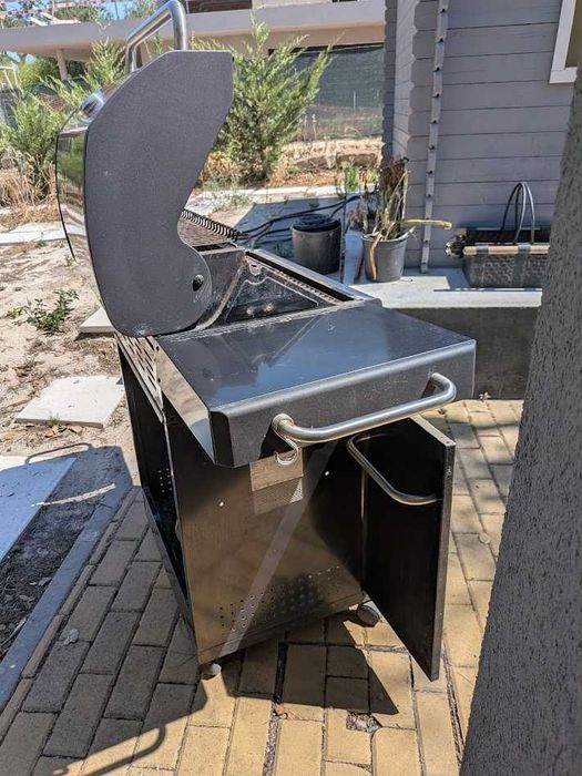 Barbecue a gás com 3 queimadores 128x53x115 cm Naterial