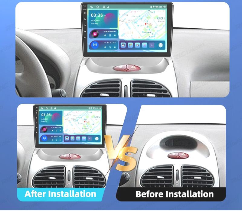 RÁDIO GPS ANDROID 13 CITROËN C2 / PEUGEOT 206 03-09