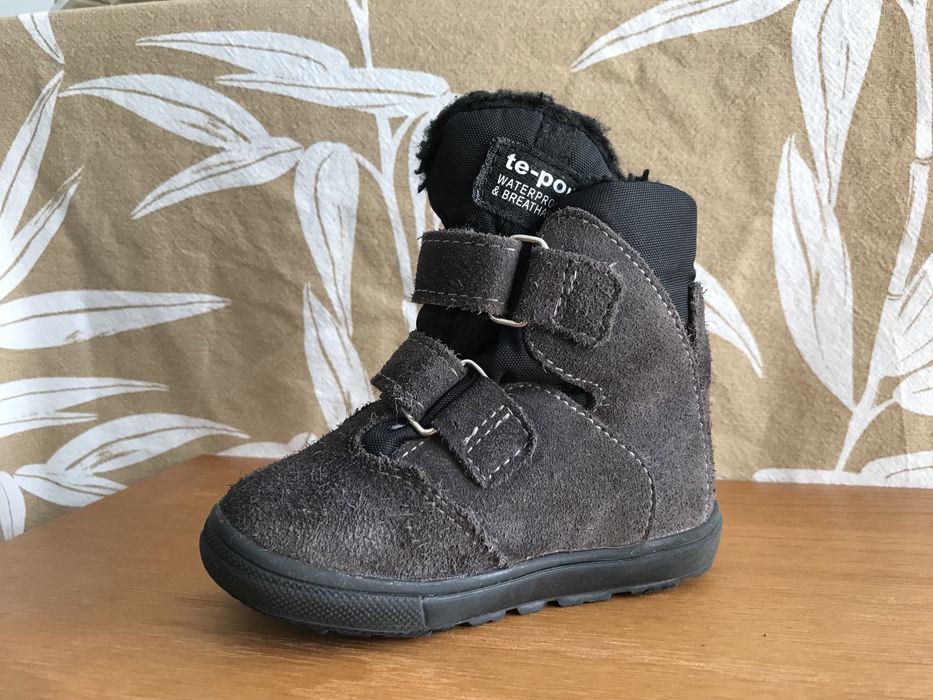 Śniegowce na rzepy Mrugała IWO Grey 22 trzewiki membrana te-por