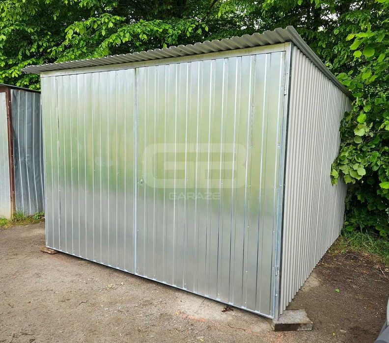 Garaż 3×5 m blaszany II gat konstrukcja wolnostojąca – na budowe GB111