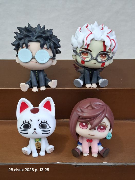 Набор фигурок 4 шт Дандадан Dandadan Окарун Турбо бабка Аясэ Момо Кэн