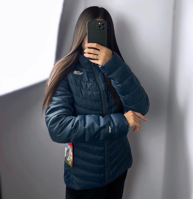 Мікропуховик the north face 700 синій tnf оригінал куртка осінь тнф