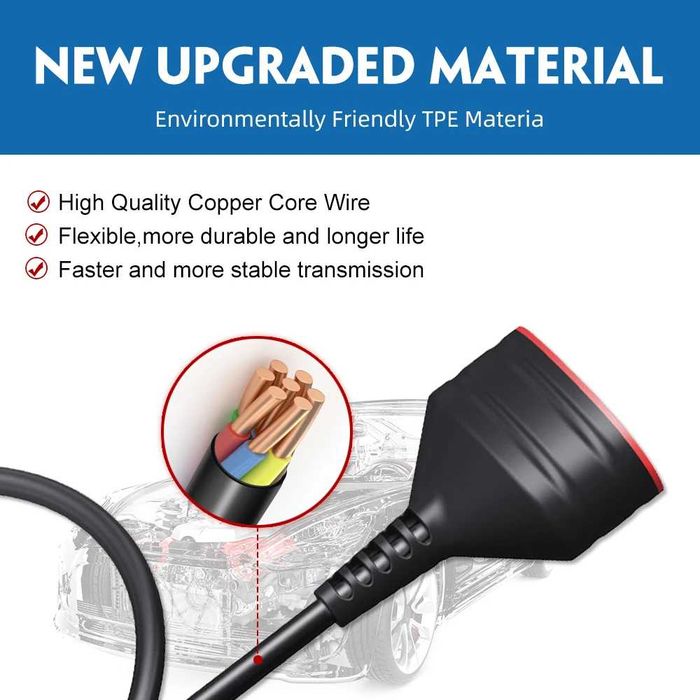 Подовжувач OBD2 Thinkcar 60 см кабель ELM327 удлинитель Thinkdiag