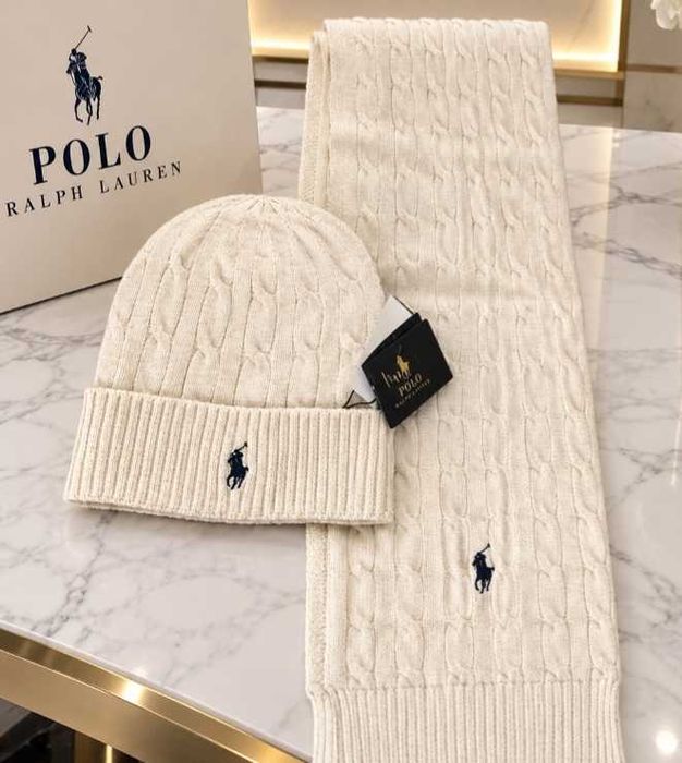 Ralph Lauren zestaw czapka szalik