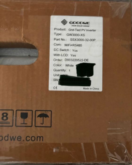 Inversor goodwe GW3000-XS