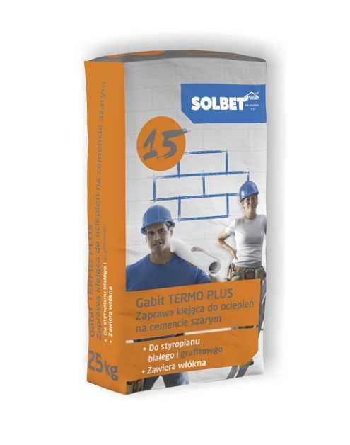 SOLBET Gabit TERMO PLUS 1.5 zaprawa klejąca do ociepleń na cemencie szarym