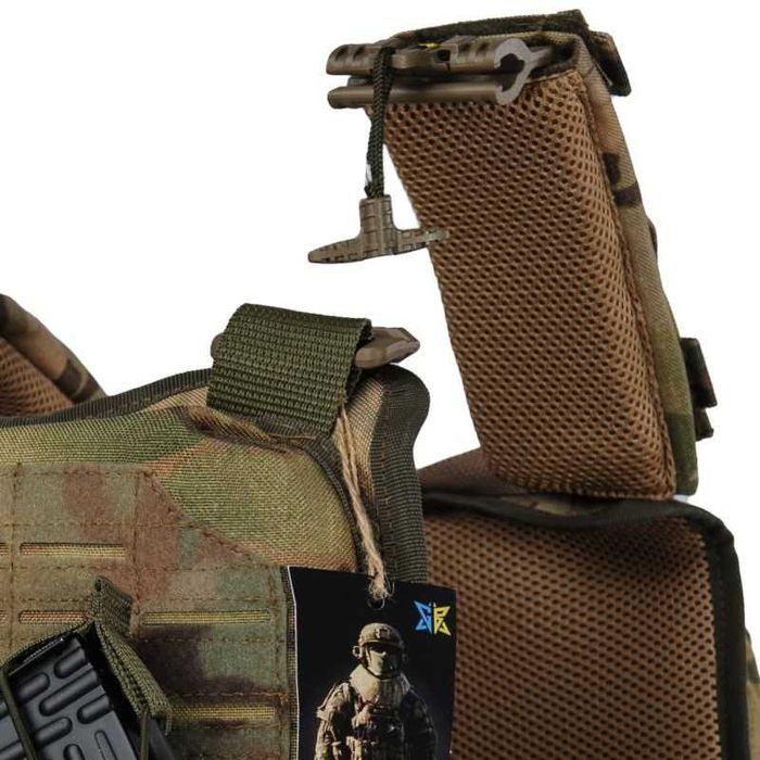 Плитоноска ARES Gen.2 Multicam + 3 подсумка під магазини Cordura 1000d