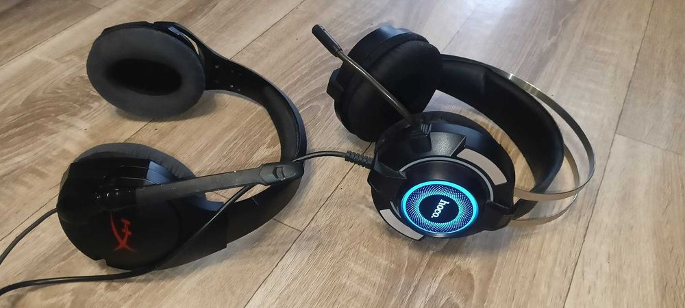 Гарнітура ігрова Навушники HyperX Cloud Stinger HX-HSCS-BK, Hoco ESD06