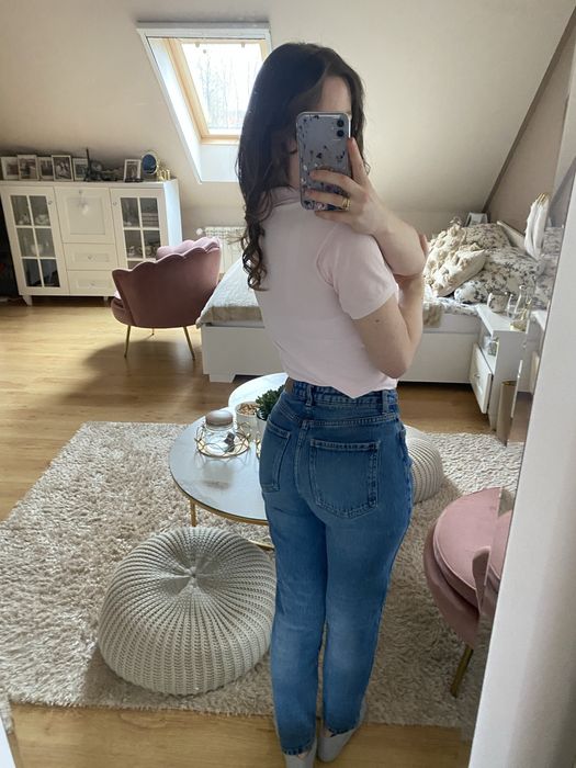 Spodnie z wysokim stanem 36 jeansy