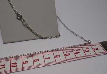 Srebrny łańcuszek ankier  46,5 cm. 1,75 mm.