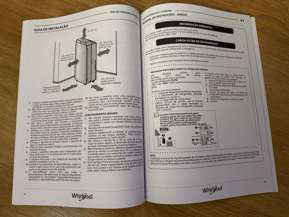 Desumidificador Whirlpool