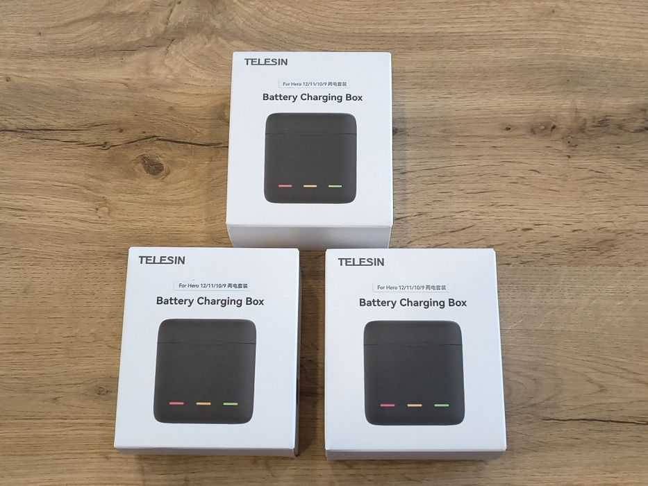 Комплект TELESIN для GoPro Hero 12/11/10/9 два акумулятори і зарядний