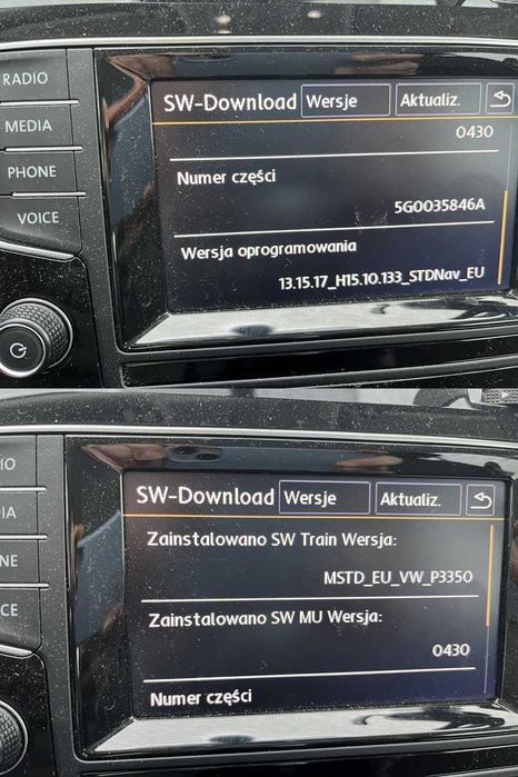 Radio, Panel/Ekran, Czytnik CD/Nawigacja VW GOLF VII 2014