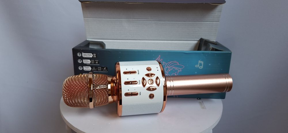 mikrofon karaoke bezprzewodowy bluetooth bonoak model 868 glosnik zest