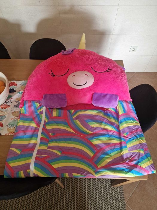 DORMI LOCO - Peluches Grandes Unicórnio Rosa - 167 cm x 76 cm