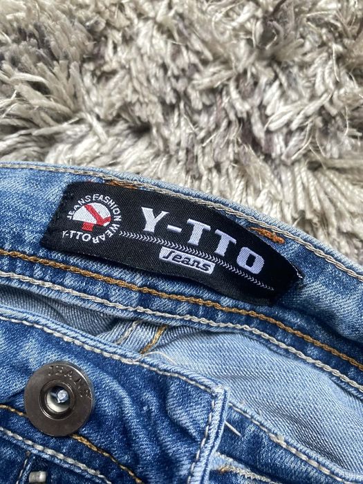 Spodnie Jeansowe Niebieskie Jasne Męskie Rozmiar 33