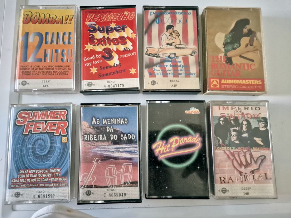 K7 cassetes áudio tapes