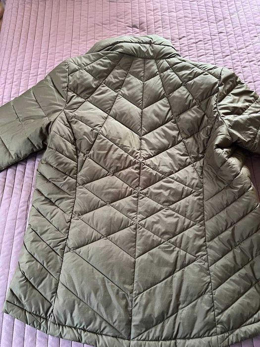 Куртка жіноча зимова Columbia, розмір L, колір хакі, omni-heat.