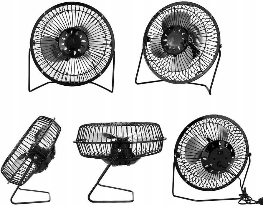 KOMPAKTOWY Wentylator stojący biurowy stołowy do domu biura wiatraczek