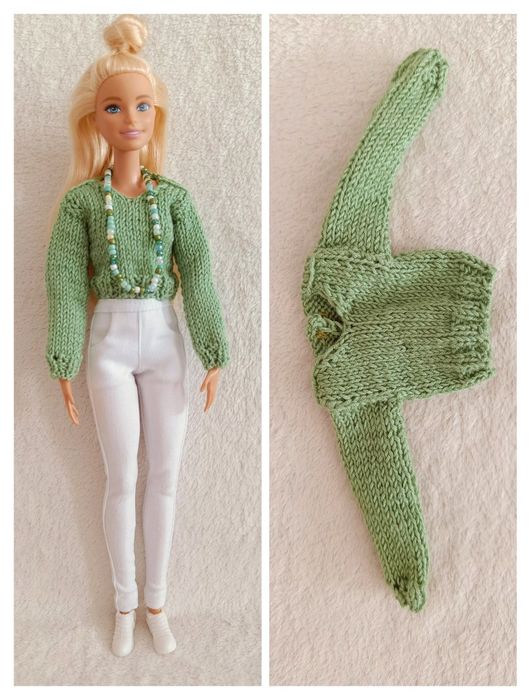 Sweter dla Barbie, ubranko dla Barbie, made to move