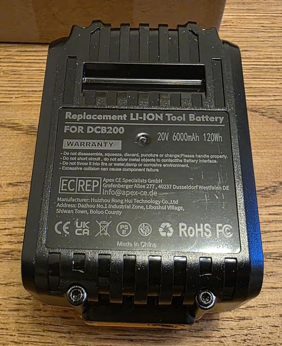 Akumulator, bateria do DeWalt 20V 6 Ah