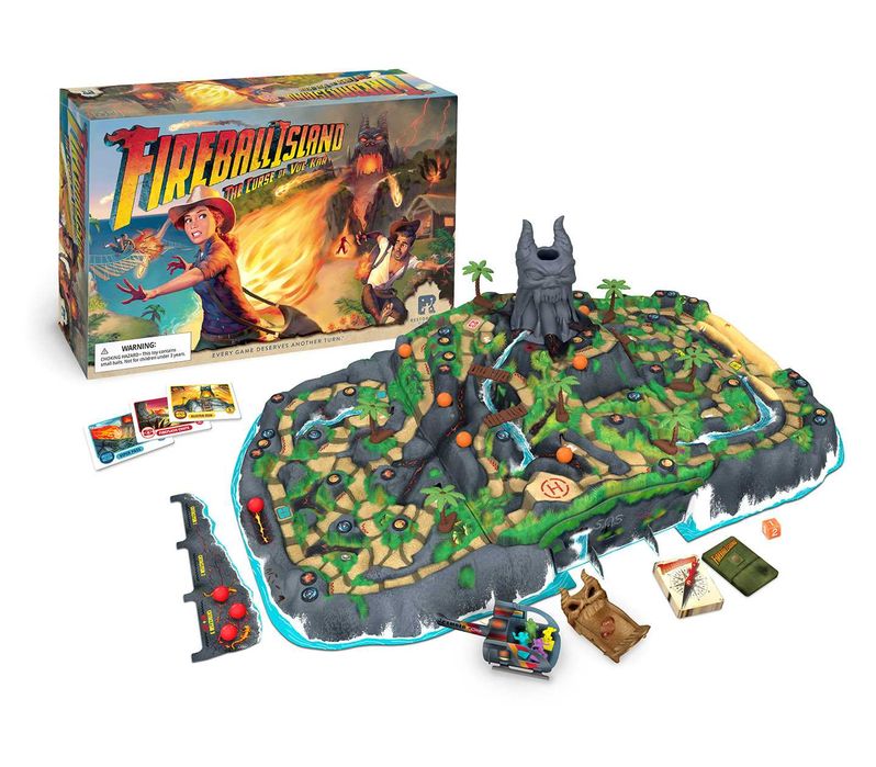 Fireball Island: The Curse of Vul-Kar board game jogo tabulero
