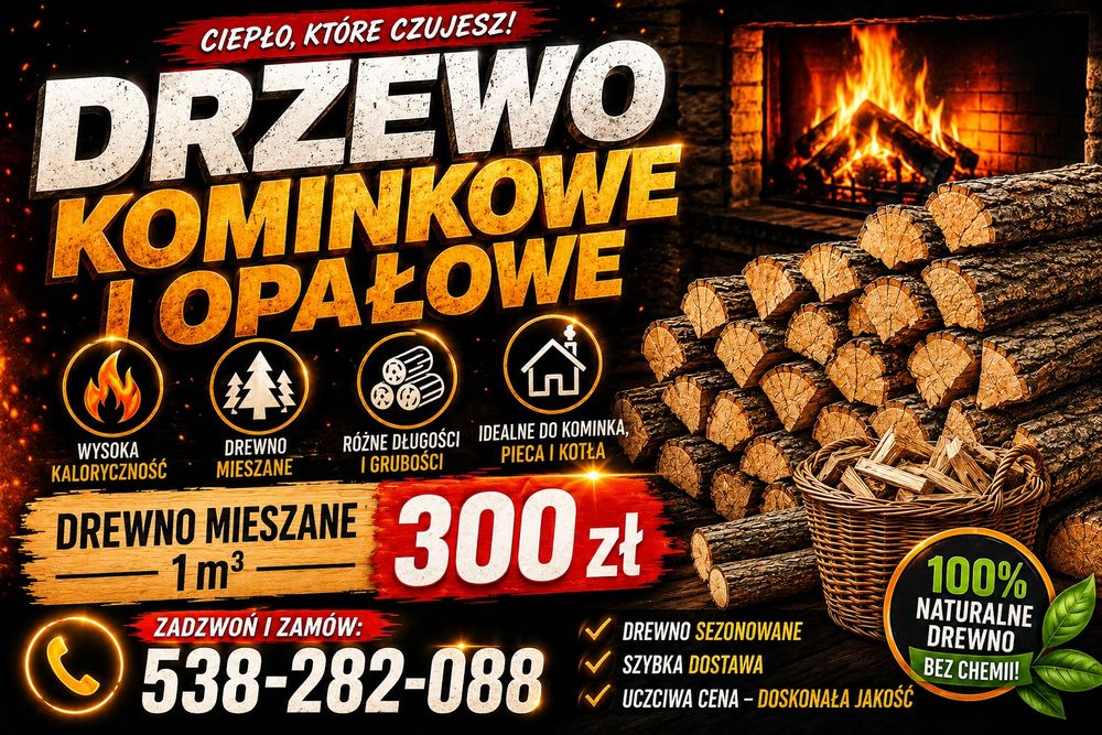 Drzewo kominkowe i opałowe
