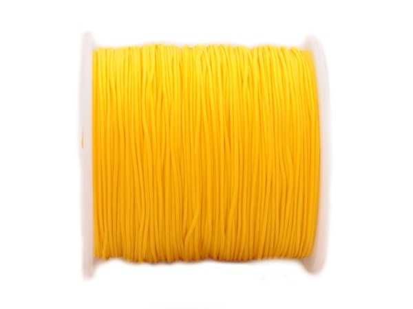 SZNUREK jubilerski POLIAMIDOWY szpulka żółty 0,7mm 85m pw-014