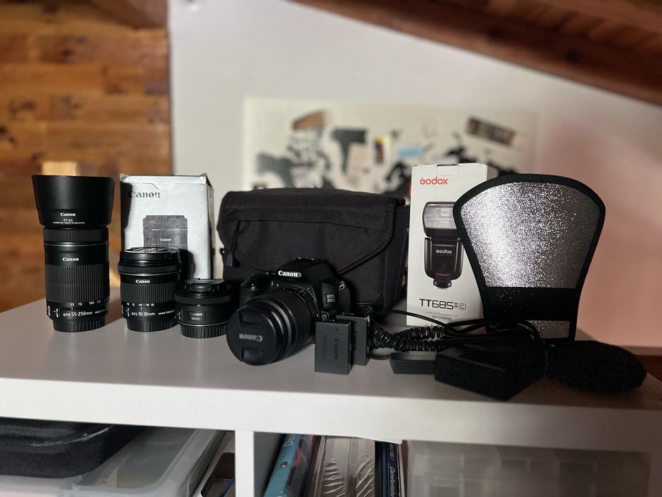 Canon 250D pack completo