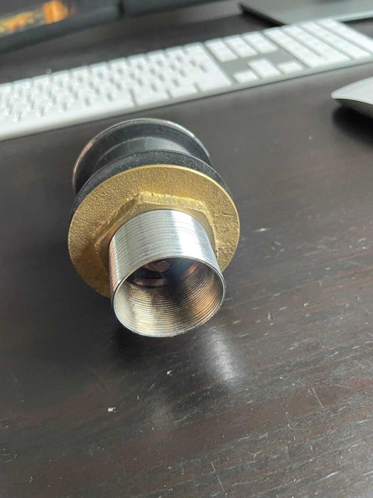 Korek klik-klak umywalkowy bez przelewu metalowy chrom NOWY