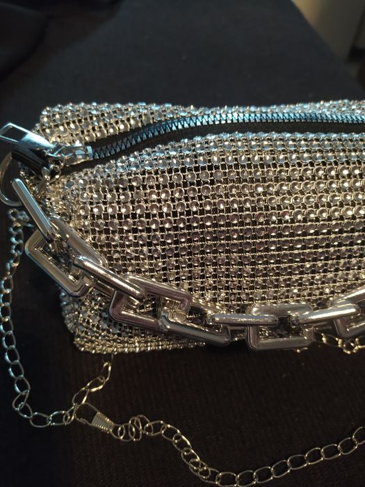 Torebka srebrna mała