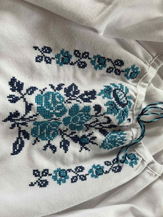 Дешево. Вишиванка. Вишита сорочка. Натуральне полотно. 122 см. 6-7 рр