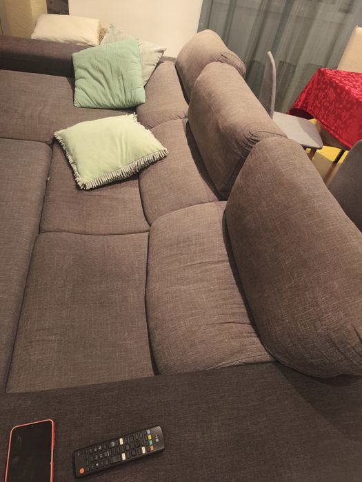 Sofá cama com chaise longue