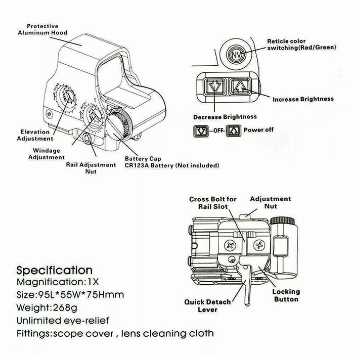 Коллиматорный прицел EOTech 558 ( Black , Coyote )