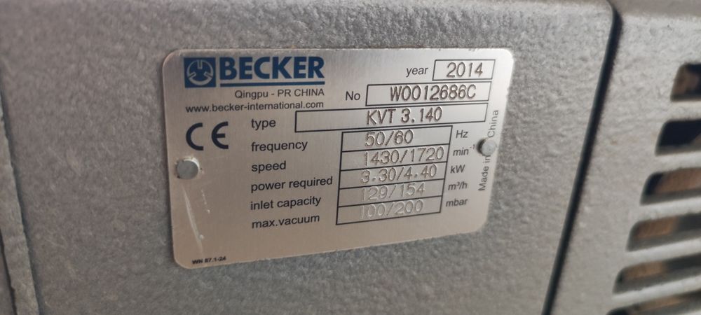 BECKER KVT 3.140 pompa próżniowa bezolejowa sucha