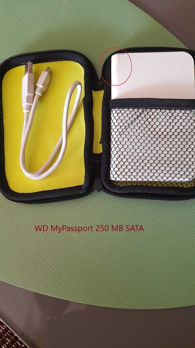 Discos externos SATA de 250 GB e 500 GB