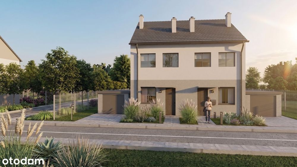 Nowy etap! Dom 86,64 m² z ogrodem i garażem