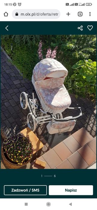 Wózek niemowlecy w stylu retro