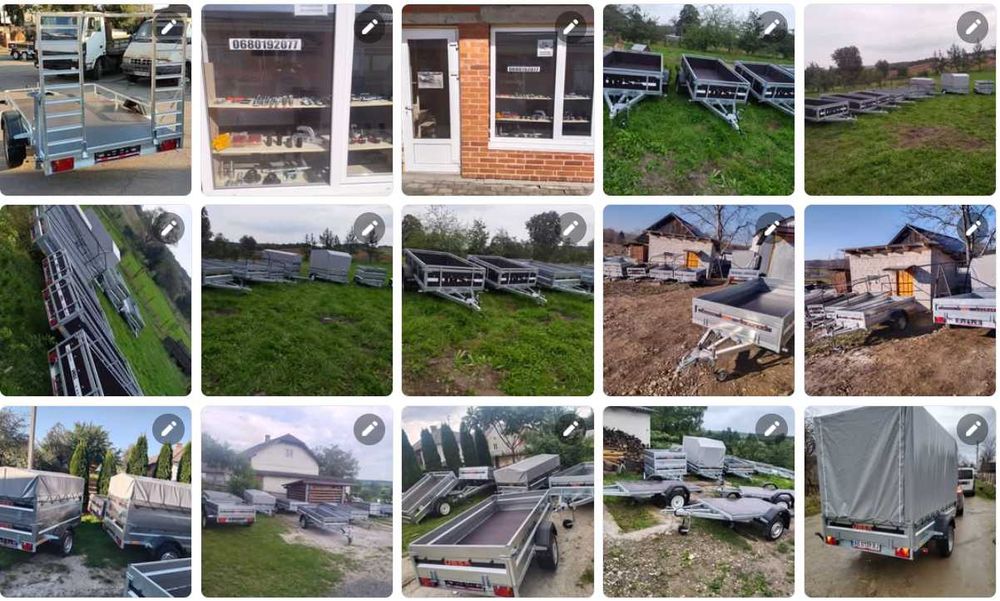 прицепи причіп оцинкований УРСА легкового авто