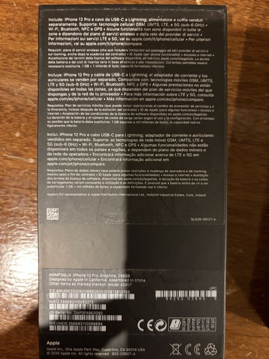 iPhone 12 Pro 256GB Cinzento Sideral – Excelente estado + Acessório