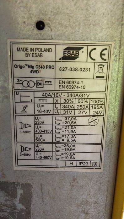 Migomat Esab C340 Pro 4WD